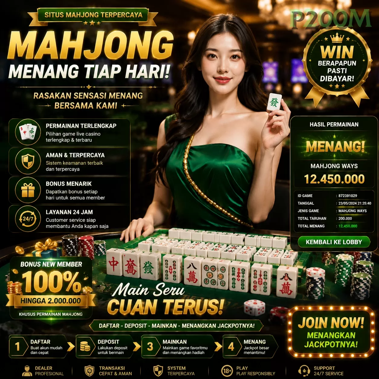Main p200mkasir777w Menang Jackpot Besar